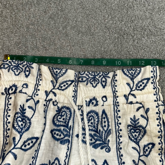 House of Harlow 1960 Cream and Blue Wide Leg pants - Picture 5 of 8